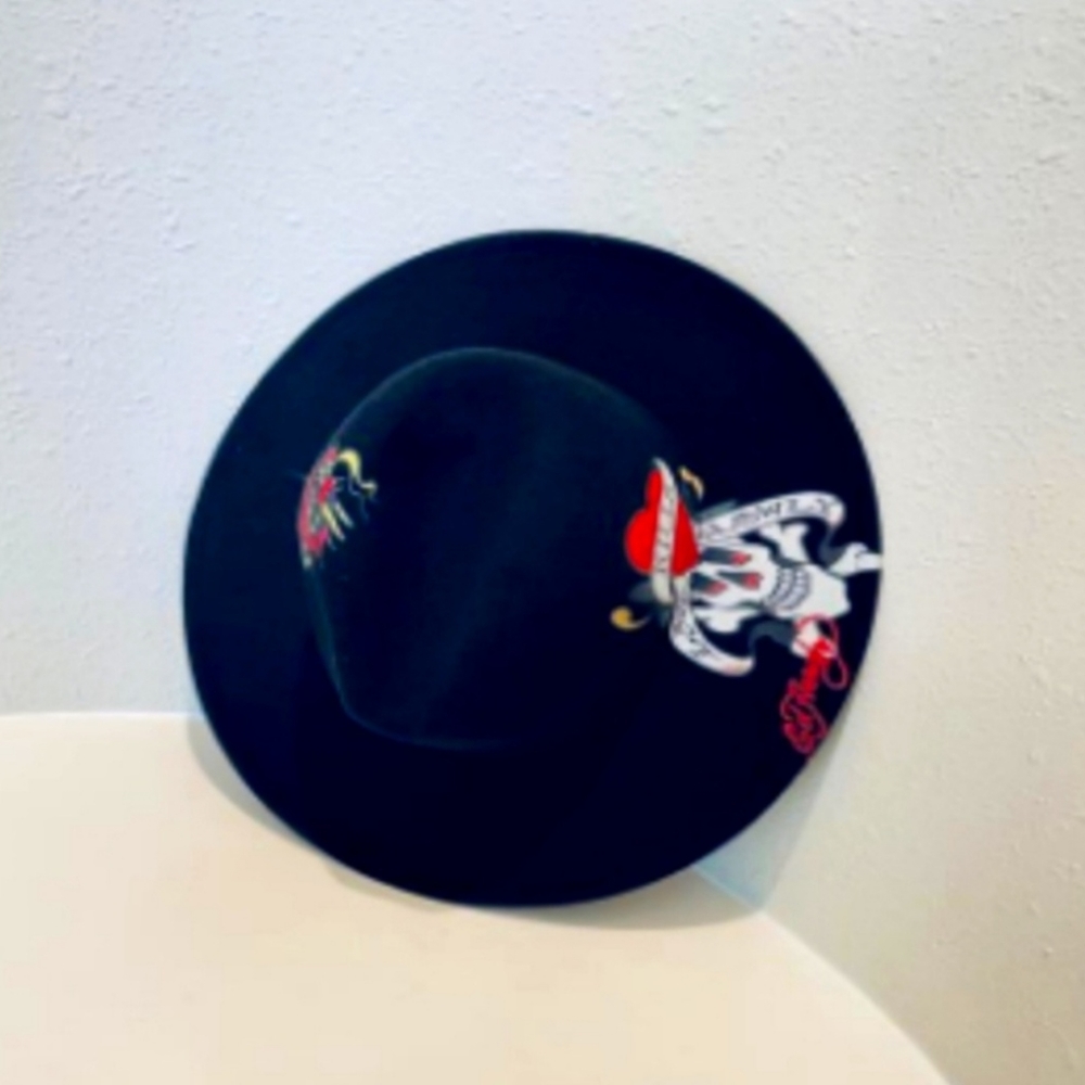 Vintage Ed Hardy Love Kills Slowly Skull & Dragon Hat
